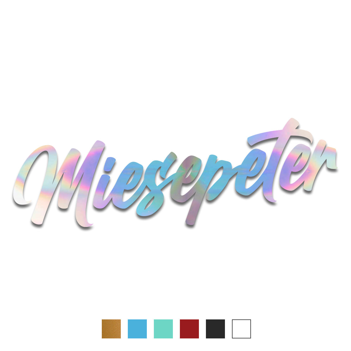 Der Ikrz Miesepeter Plott Sticker in schillerndem Design, perfekt für kreative Dekorationen. Hol dir den Miesepeter Plott Sticker und bring Farbe in deinen Alltag!